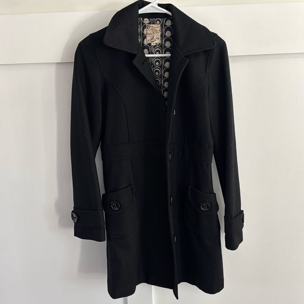 Black Blazer with Striped Lining